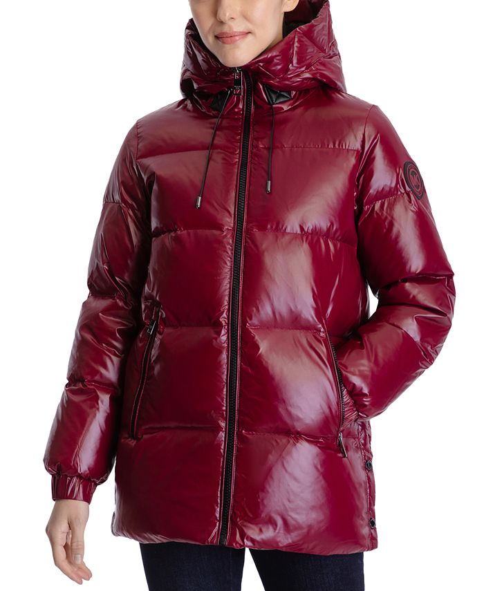 Michael Kors Women's High-Shine Hooded Down Puffer Coat, Created for Macy's  & Reviews - Coats & Jackets - Women - Macy's