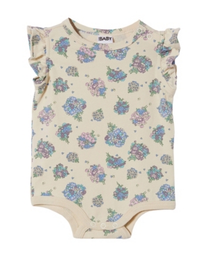 Baby Girls The Sleeveless Ruffle Bubbysuit