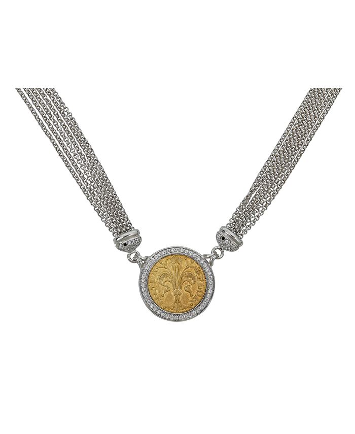 Macy's top coin necklace