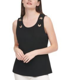 Grommet-Detail Tank Top