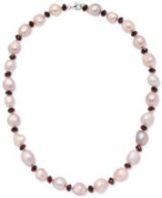 Macys pink outlet pearl necklace