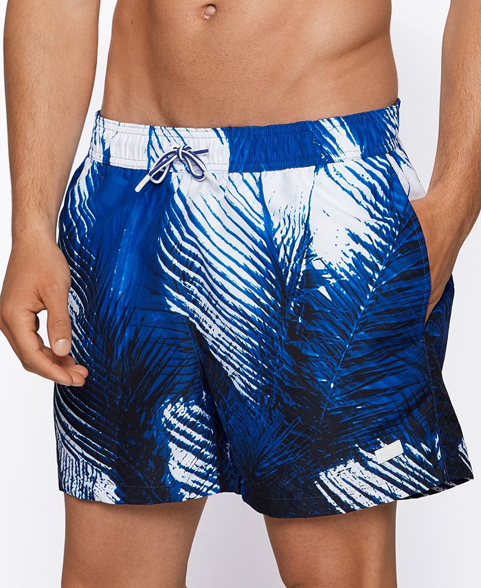 Hugo Boss BOSS Men's Leaf Print Swim Shorts & Reviews Hugo Boss Men