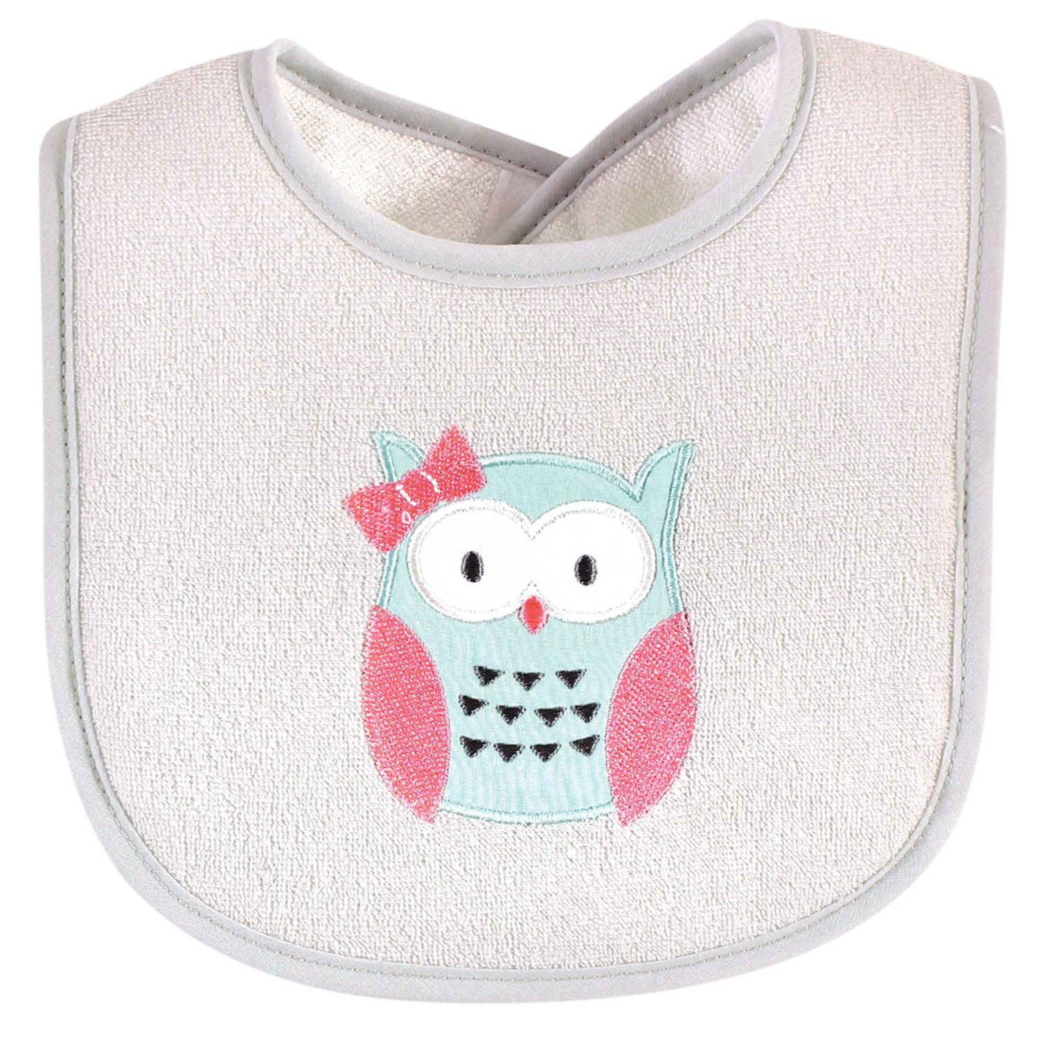 Girls Cotton Terry Drooler Bibs with Fiber Filling