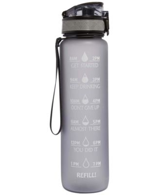 Skinnydip 32 oz. Motivational Water Bottle with Time Markers, Ensure ...