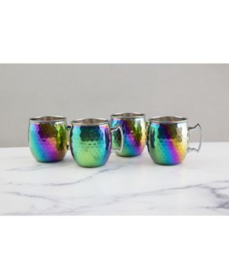 20 Oz Hammered Moscow Mule Mugs, Set of 4