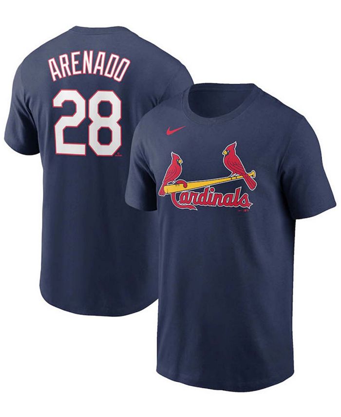 Men's Nike Nolan Arenado Red St. Louis Cardinals Name & Number T-Shirt