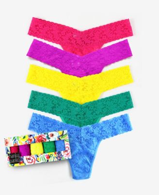 Cotton 5 Pack Low Rise Thongs | Hanky Panky