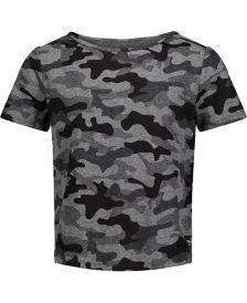 Big Girls Camo Boxy T-shirt