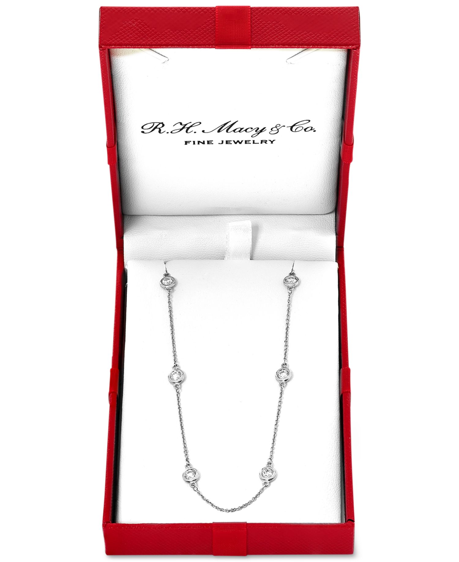 EFFY® Diamond Bezel 20" Statement Necklace (1 ct. t.w.) in 14k White, Yellow or Rose Gold
