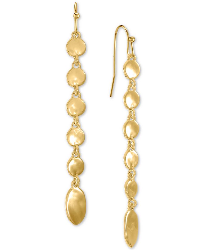 Style & Co Linked Disc Linear Drop Earrings, Created for Macy's ...