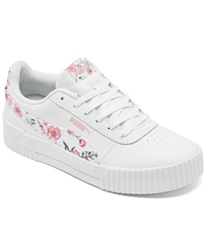 Puma Big Girls Carina Floral Casual Sneakers from Finish Line