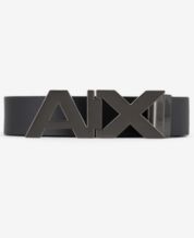  AX Armani Exchange womens Icon Project Logo Slip on Slide  Sandal, Black + White, 4.5 US