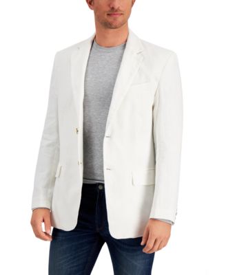 mens white linen sport coat