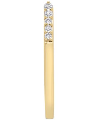 Diamond Cuff Ring (1/10 ct. t.w.) in 14k Yellow, White or Rose Gold, Created for Macy's