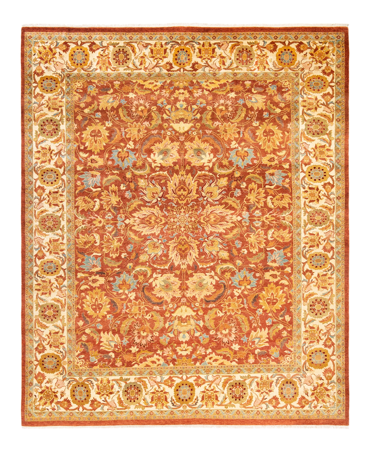 Closeout! Adorn Hand Woven Rugs Mogul M1749 8'4in x 10'7in Area Rug - Orange