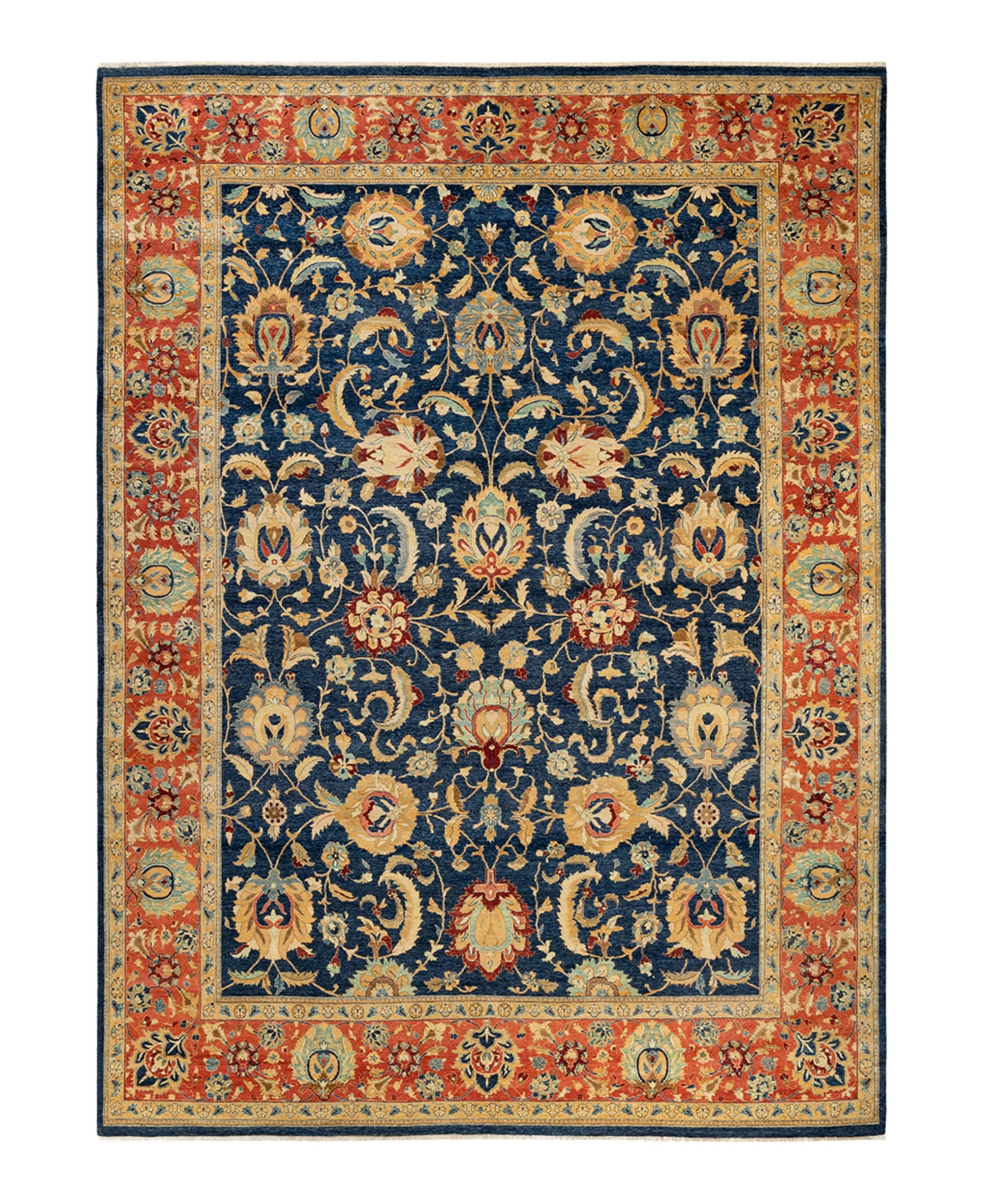 Adorn Hand Woven Rugs Mogul M1749 9'3" X 12'8" Area Rug In Blue