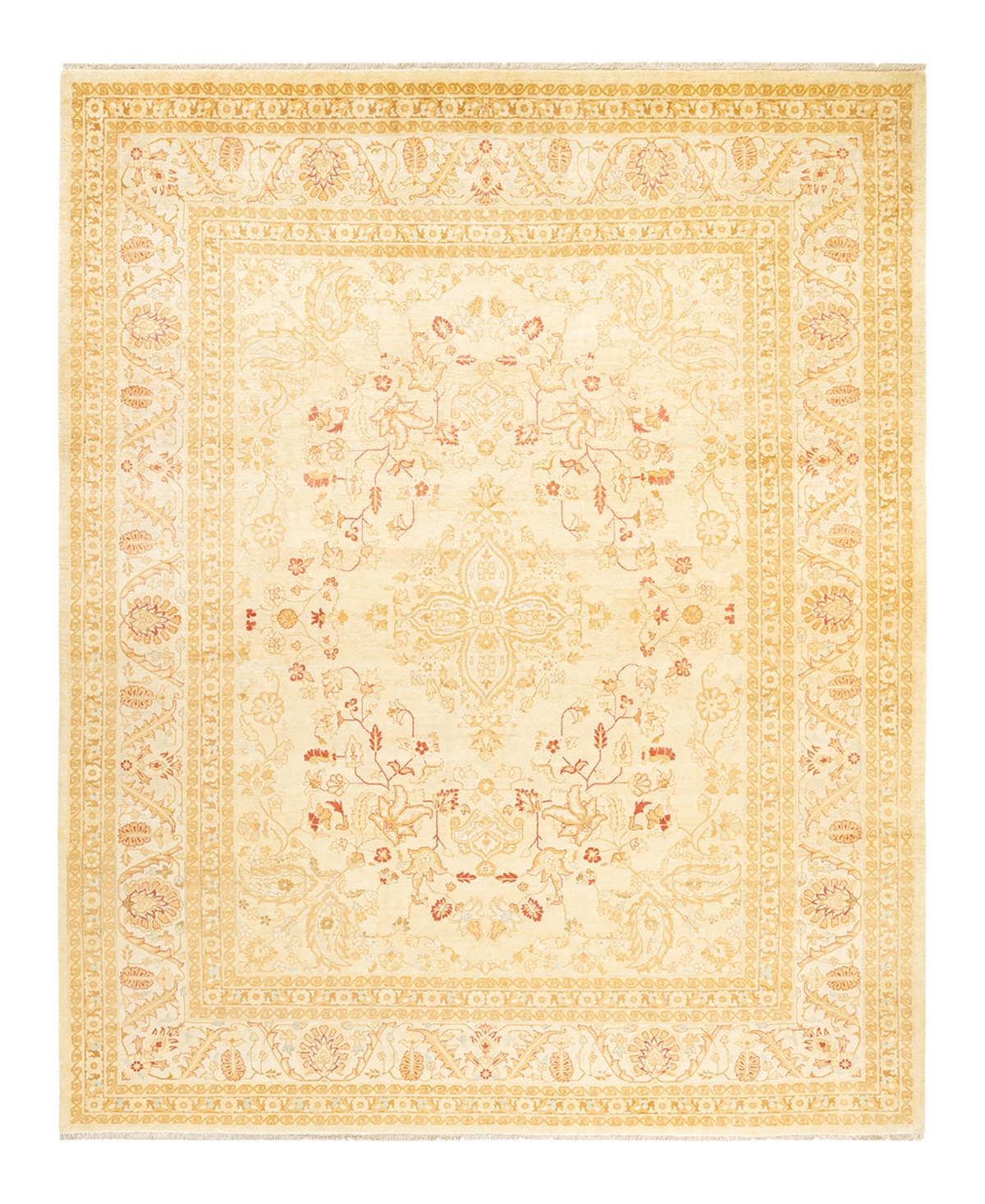 Closeout! Adorn Hand Woven Rugs Mogul M1462 8'1in x 10'1in Area Rug - Ivory
