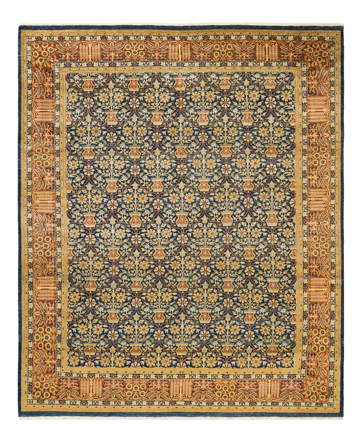 Closeout! Adorn Hand Woven Rugs Mogul M1462 8'1in x 10' Area Rug - Blue