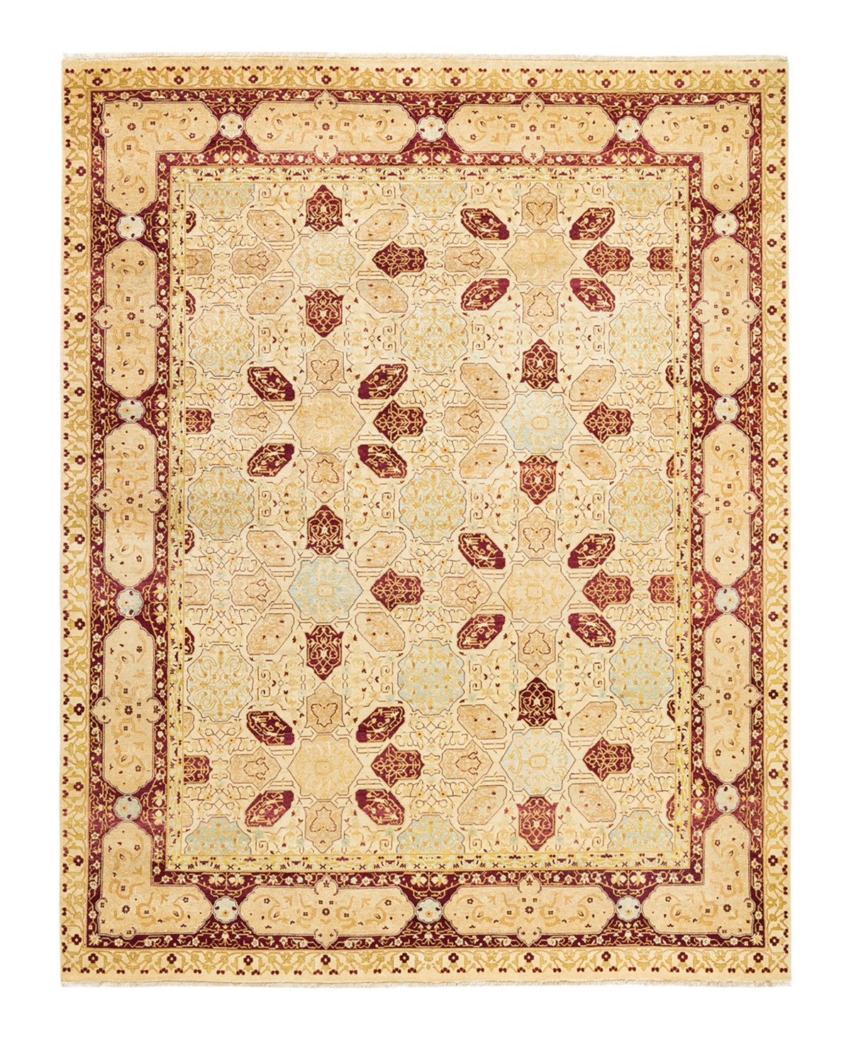 Closeout! Adorn Hand Woven Rugs Mogul M1462 8'1in x 10'4in Area Rug - Ivory