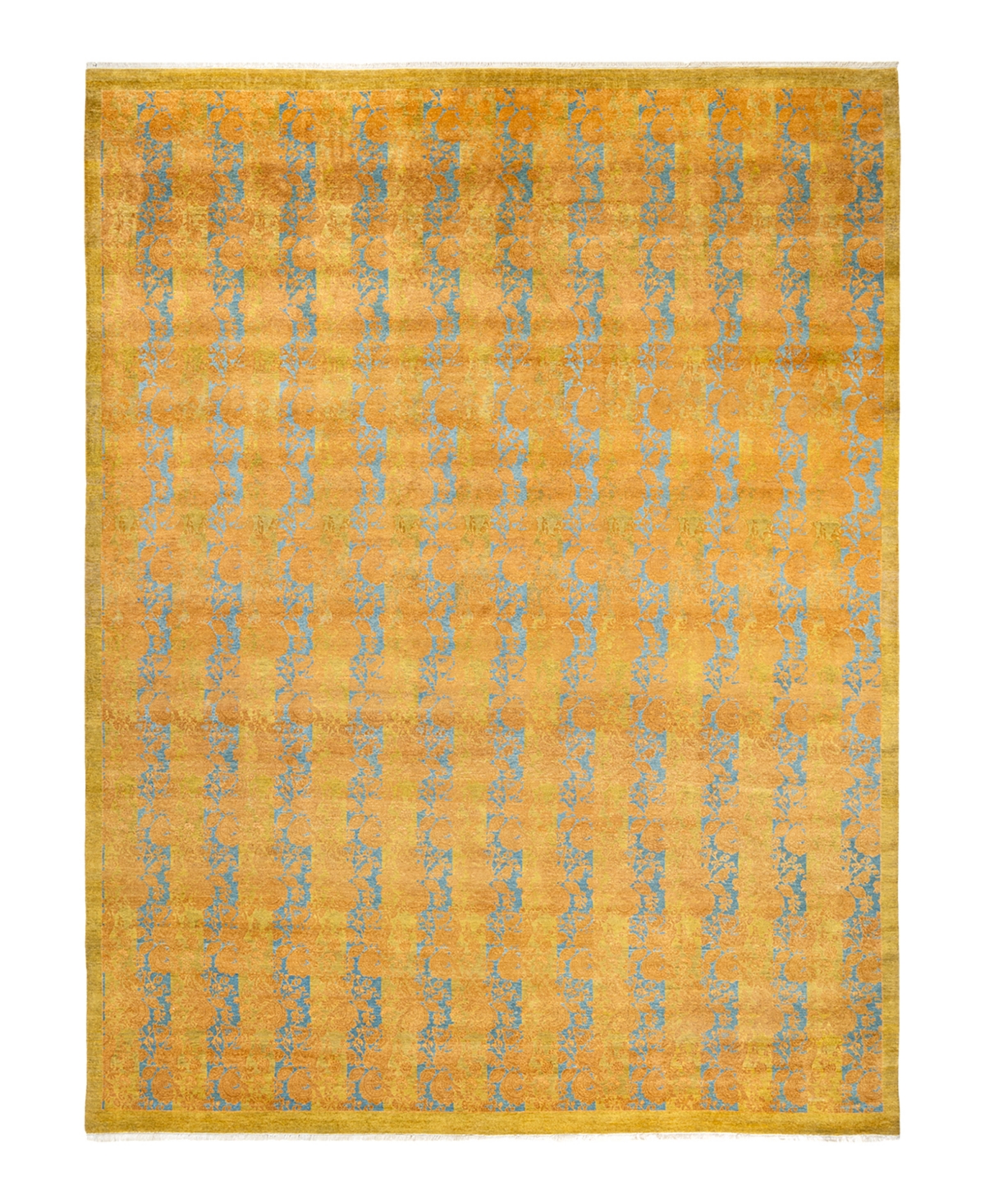 Adorn Hand Woven Rugs Mogul M1611 9'3in x 12'3in Area Rug - Yellow