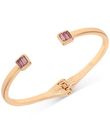 Gold-Tone Baguette-Crystal Cuff Bracelet