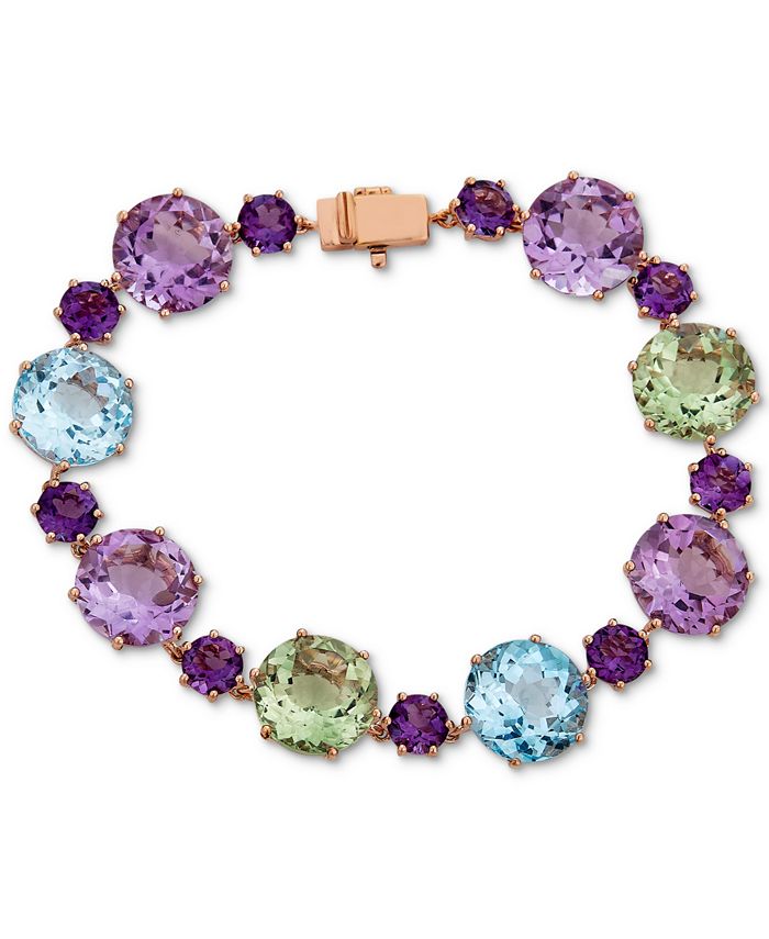 Macy s Multi Gemstone Statement Bracelet 51 7 8 ct. t.w. in 14k