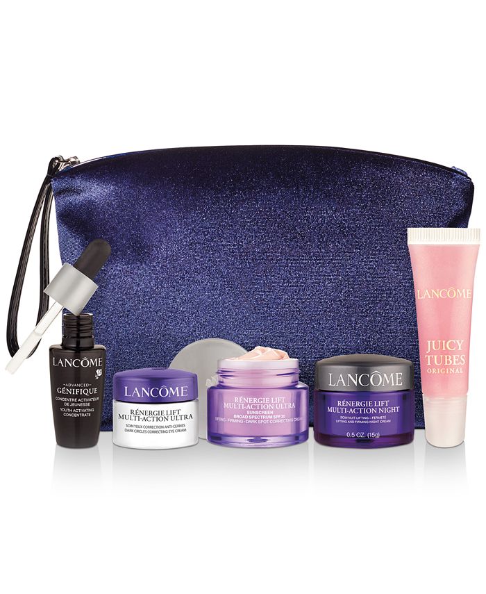 Lancôme FREE 6pc gift with any 50 Lancôme purchase. Gift valued at