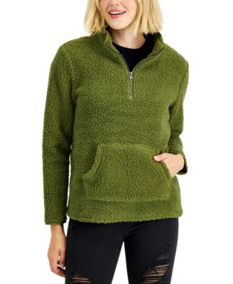 Style & Co - Solid Half-Zip Fleece Pullover
