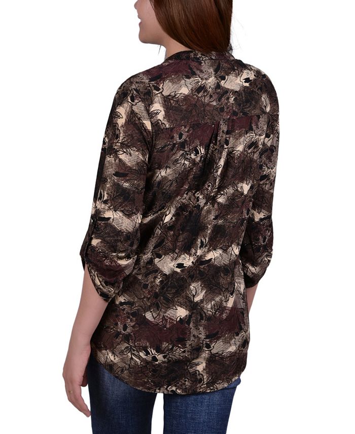 NY Collection Women's Y Neck Top - Macy's