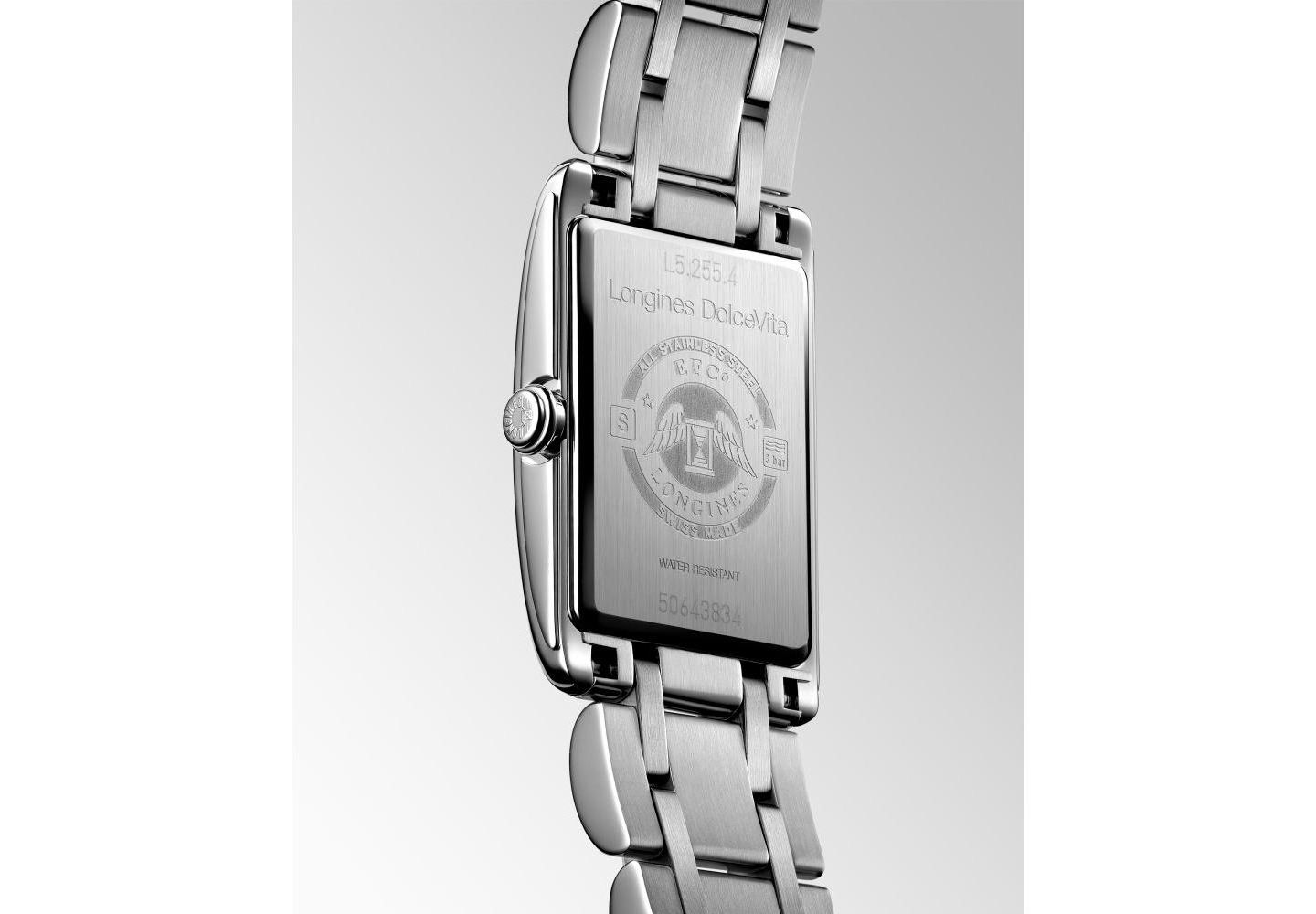 Женские часы Longines Swiss Dolcevita Stainless Steel Bracelet Watch 23x37mm L55124716 — фото 2
