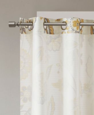 Camille Floral-Print Room Darkening Window Panels