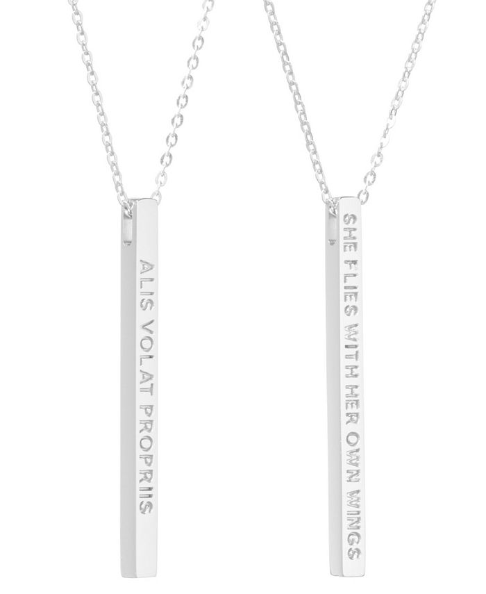 She flies with her own wings necklace sale