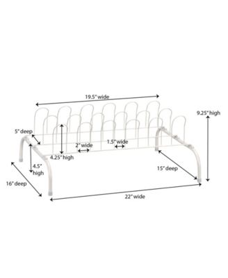 9-Pair Metal Wire Shoe Rack