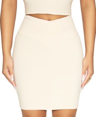 Naked Wardrobe - V-Waist Mini Skirt