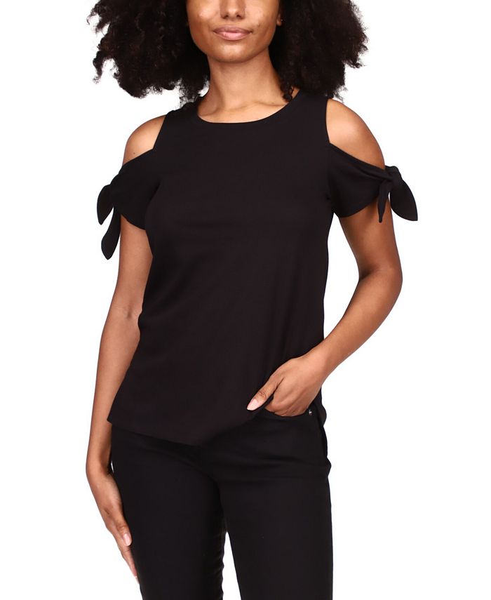 Michael kors black discount cold shoulder top