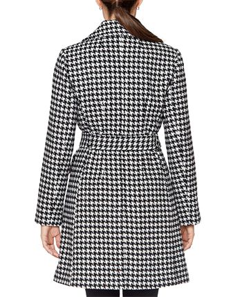 kate spade new york Houndstooth Belted Wrap Coat Created for