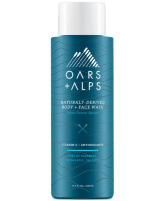 Oars + Alps - Oars + Alps Naturally-Derived Fresh Ocean Splash Body + Face Wash, 14.4-oz.