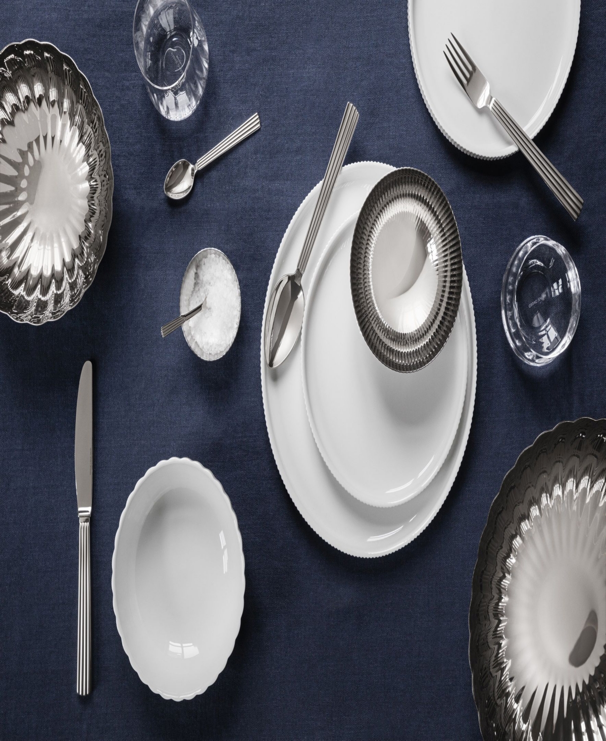 Georg Jensen Bernadotte Crystal Low Tumbler 6 Piece Set