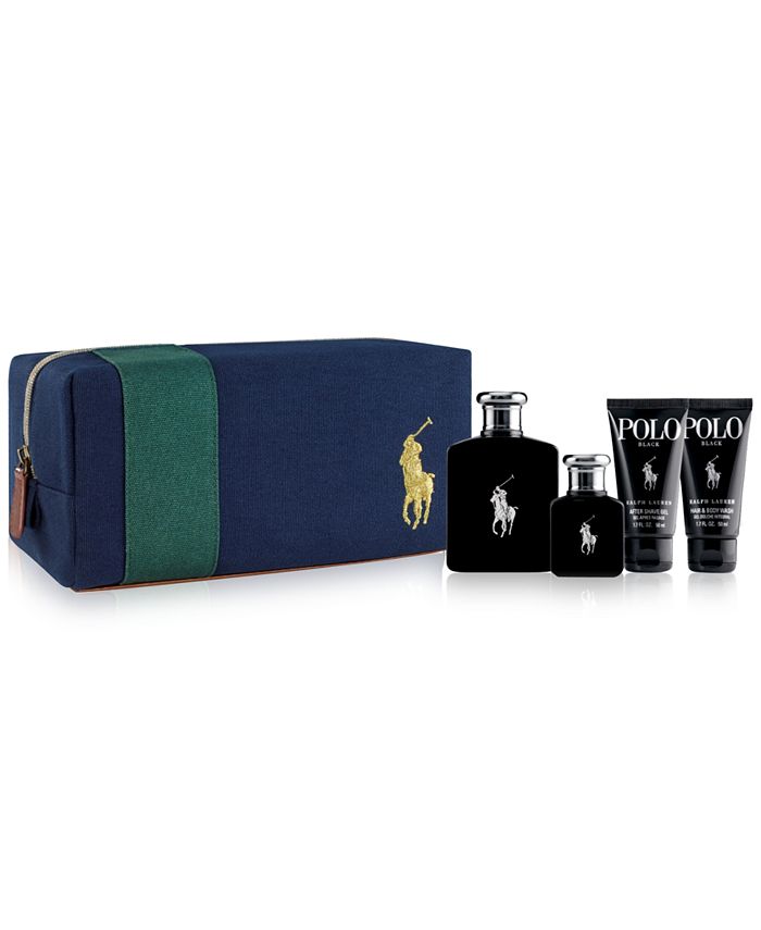 Ralph Lauren Men's 5-Pc. Polo Black Eau de Toilette Gift Set - Macy's