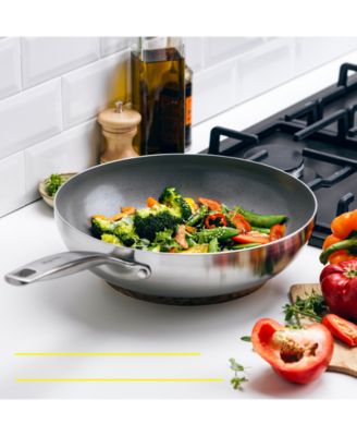 Chatham Stainless Ceramic Nonstick Wok, 11"