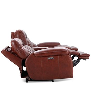 Furniture - Thaniel 4-Pc. Leather Sectional with 2 Power Recliners and 1 USB Console