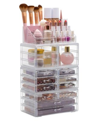 Cosmetic Makeup and Jewelry Storage Case Holder
