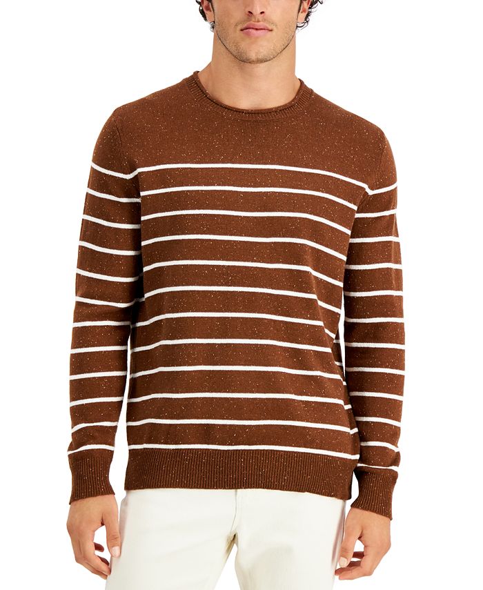 Club Room Men's Gregor Striped Sweater, Created for Macy's - Macy's
