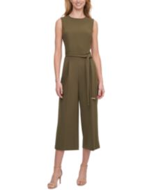 Belted Cropped Jumpsuit