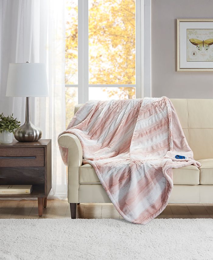 Premier Comfort Electric FauxFur Throw, Created for Macy's & Reviews
