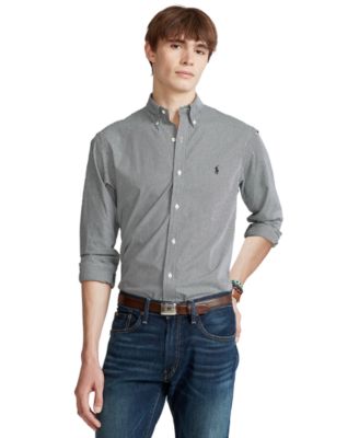 polo ralph lauren men's classic fit stretch poplin shirt