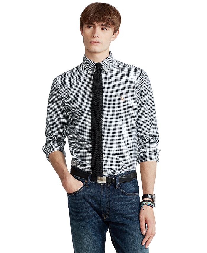Polo Ralph Lauren Men's ClassicFit Gingham Oxford Shirt Macy's