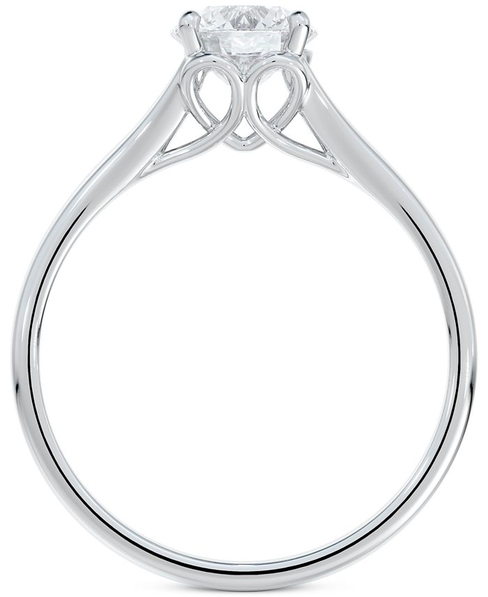 De Beers Forevermark - Diamond Round-Cut Engagement Ring (5/8 ct. t.w.) in 14k White Gold
