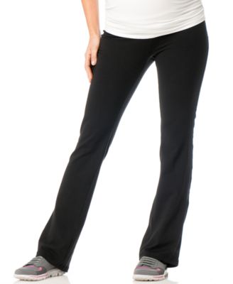 Motherhood Maternity - Foldover-Waist Maternity Yoga Pants