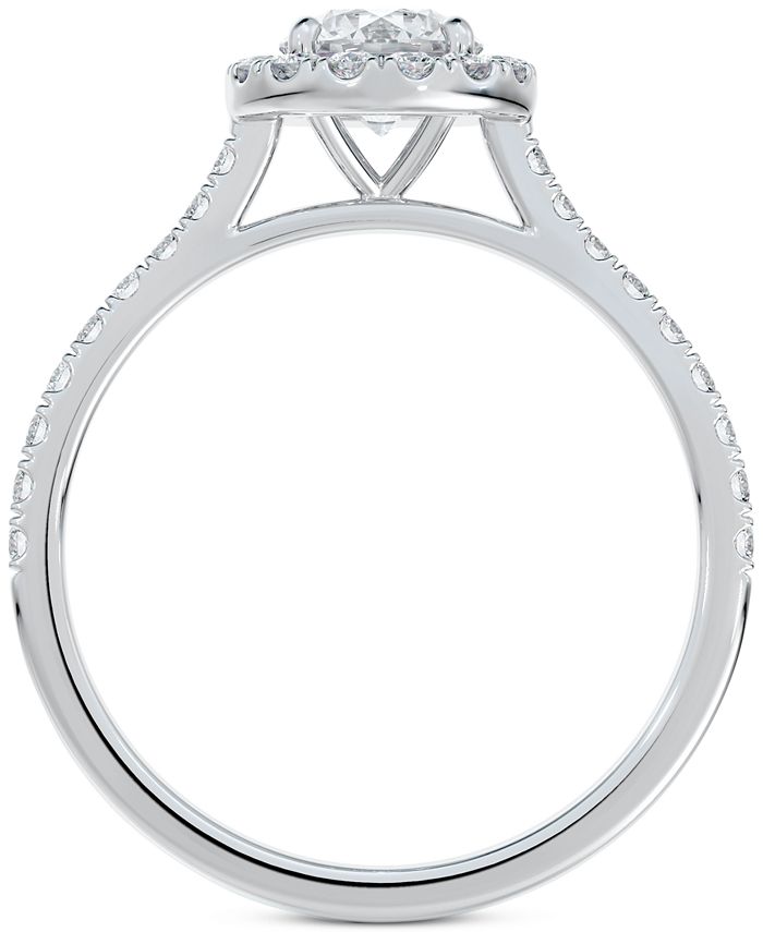 De Beers Forevermark - Diamond Halo Engagement Ring (1 ct. t.w.) in 14K White Gold